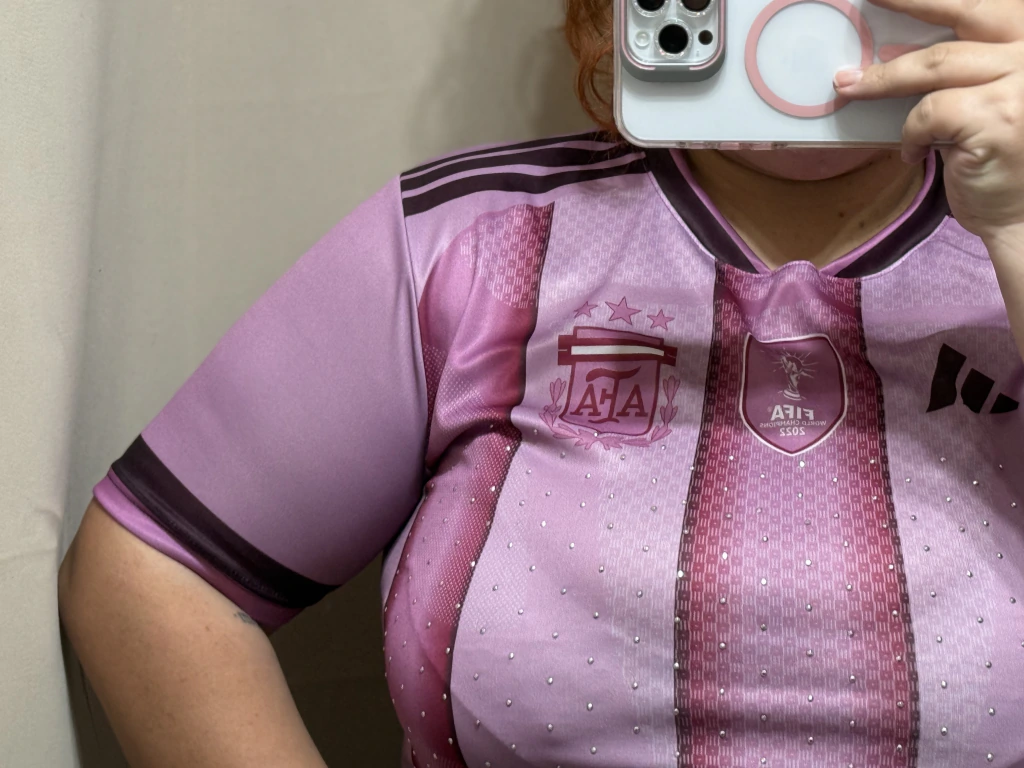 Babytee argentina en fucsia