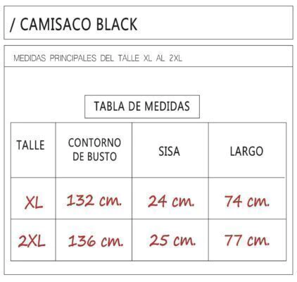 CAMISACO BLACK