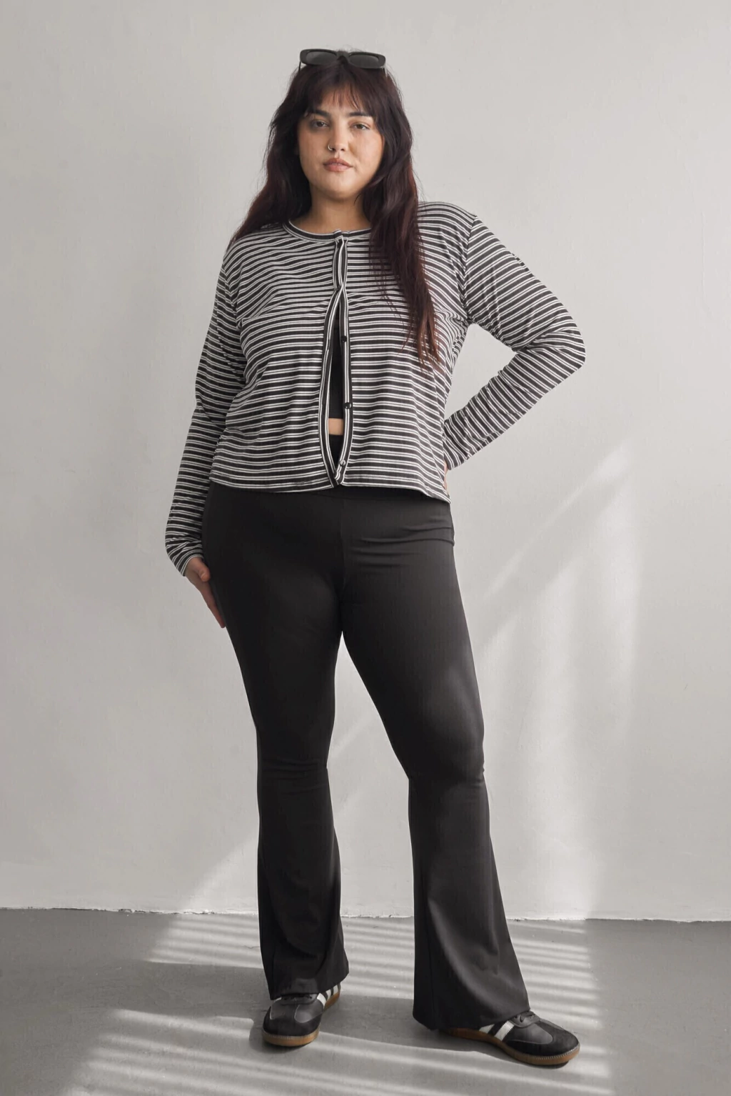 CARDIGAN RAYADO