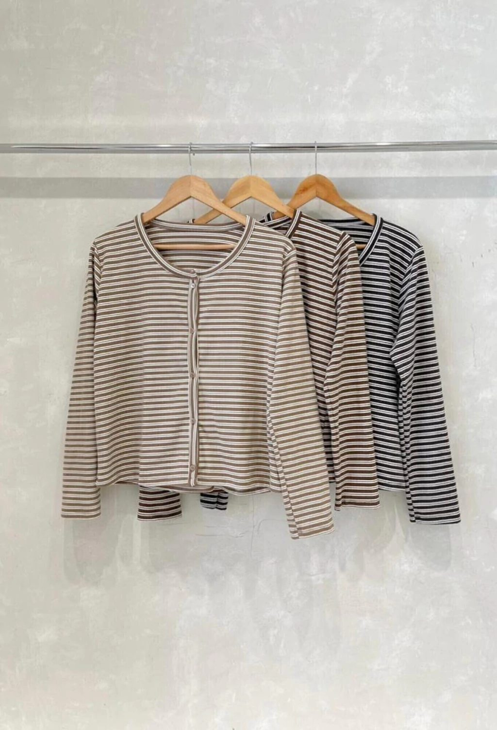 CARDIGAN RAYADO