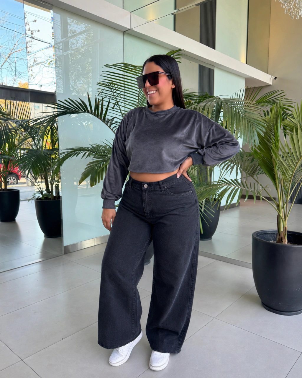 MALIBU GRIS DESFLECADO (WIDE LEG)