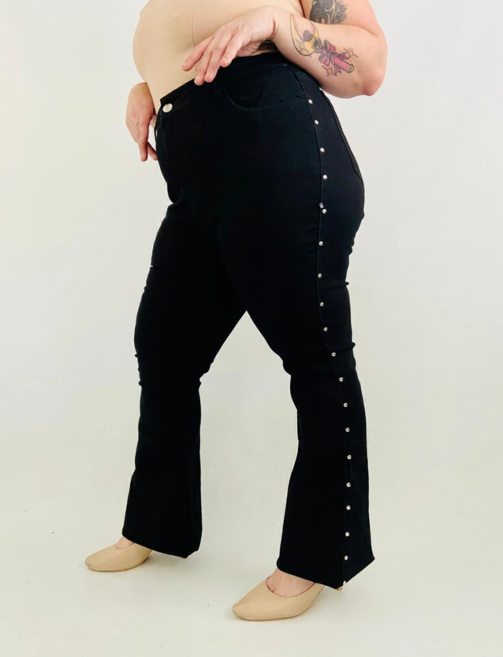 OXFORD BLACK TACHAS (ELASTIZADO)