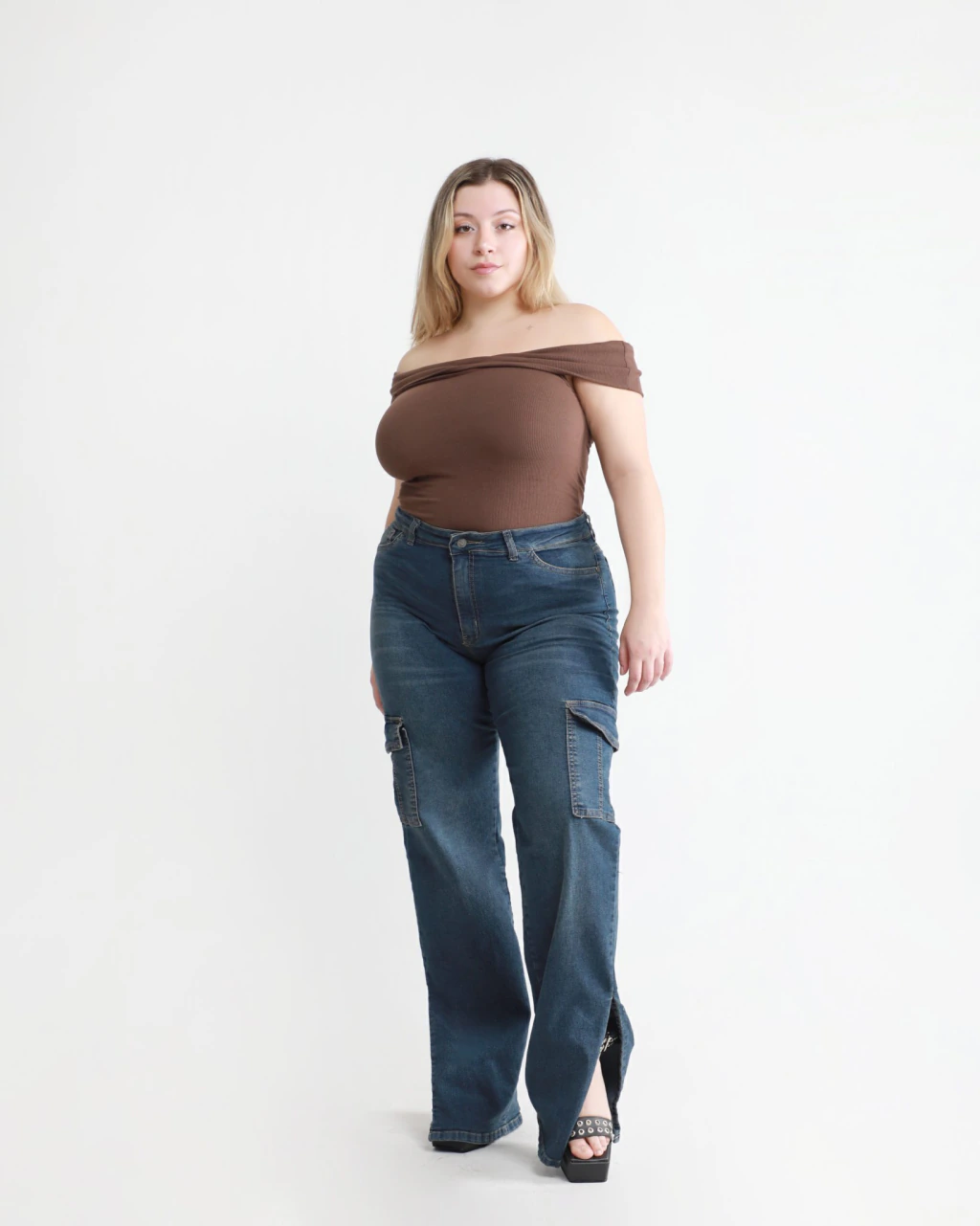 PANTALON WIDE CARGO ZENDA elastizado