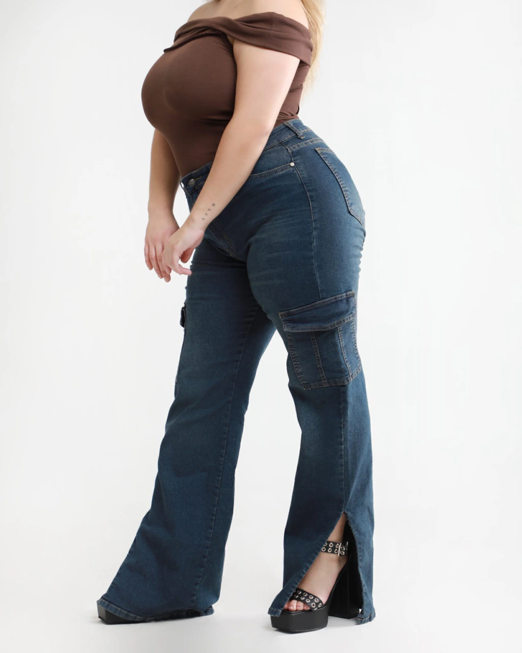 PANTALON WIDE CARGO ZENDA elastizado