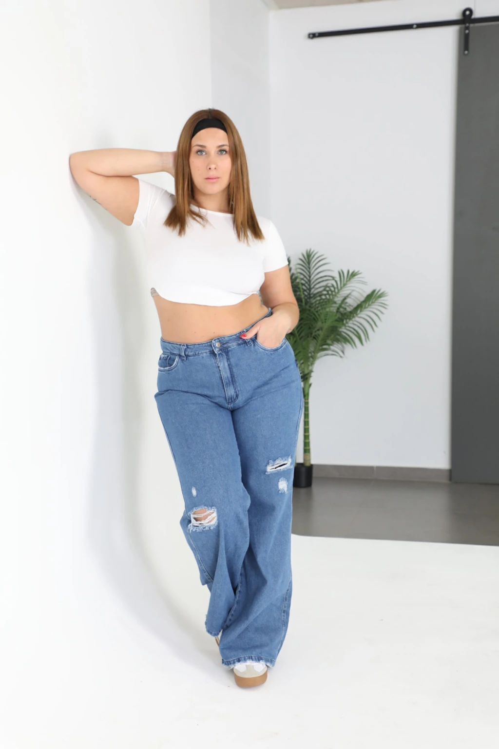 PANTALON WIDE LEG MIRABELLA rigido