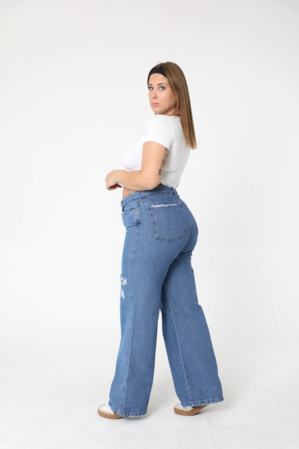 PANTALON WIDE LEG MIRABELLA rigido