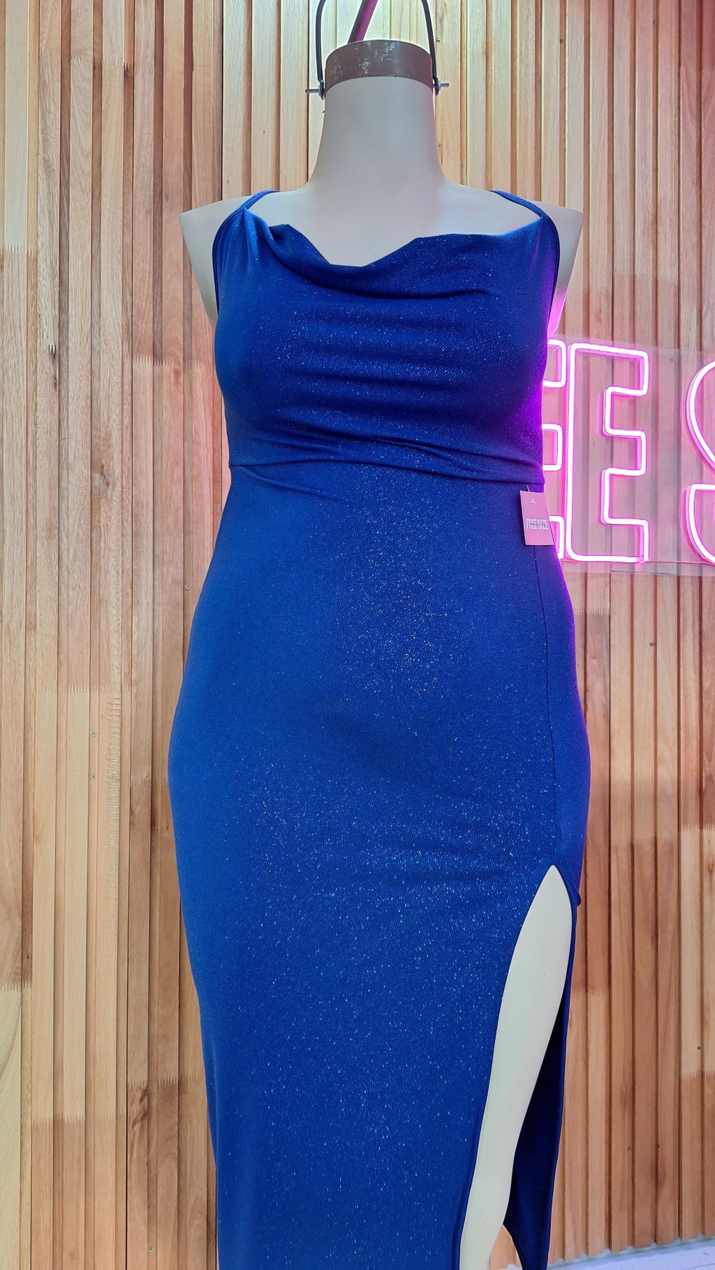 VESTIDO MIDI LUREX