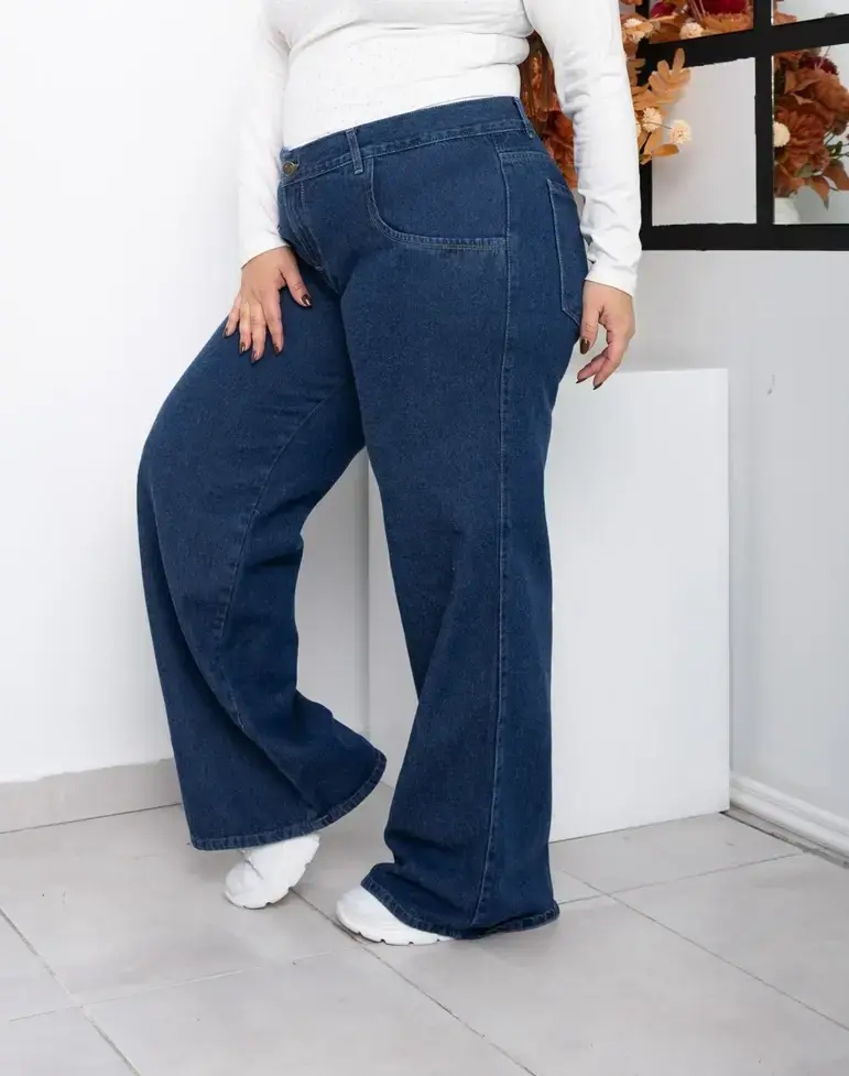 Wide Leg + Azul