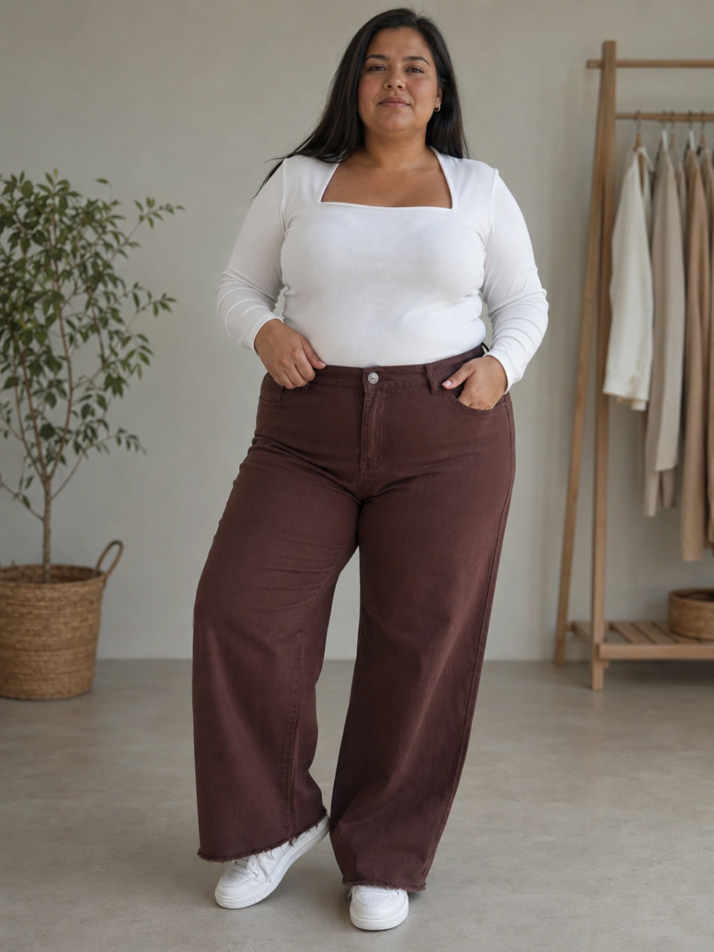 Wide leg choco ambar