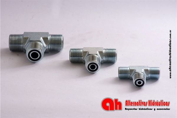 TEE MF JIC 3/4-MF JIC 3/4-MF CON.1/2