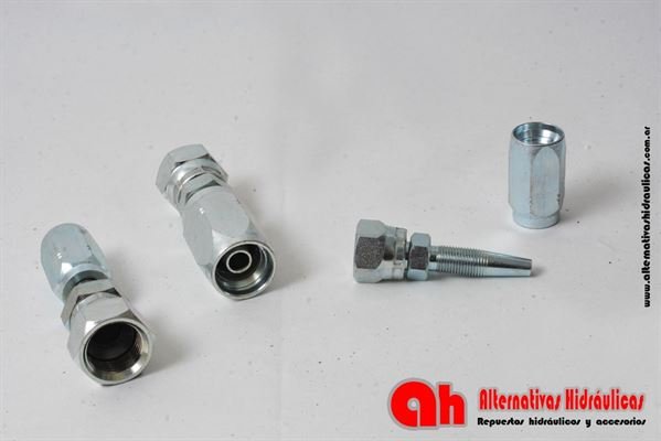 HG. Reut. 3/4" UNF JIC 37° P/mang. 1/2" (55R2.06.08)