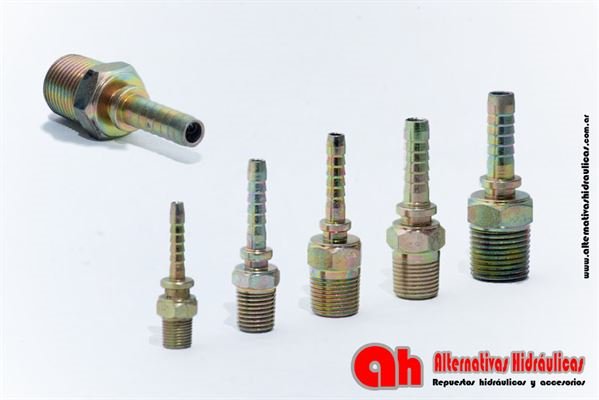 MF. 1/4" NPT P/mang. 5/16" con Camisa R2