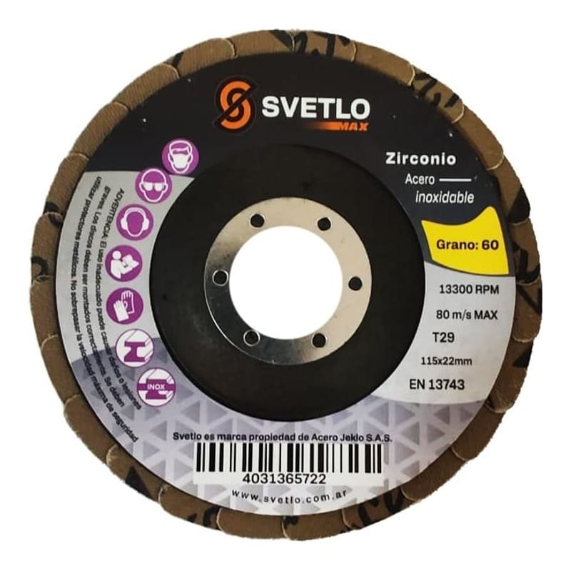 Disco Flap 115 AC Proox. Zirconio G60