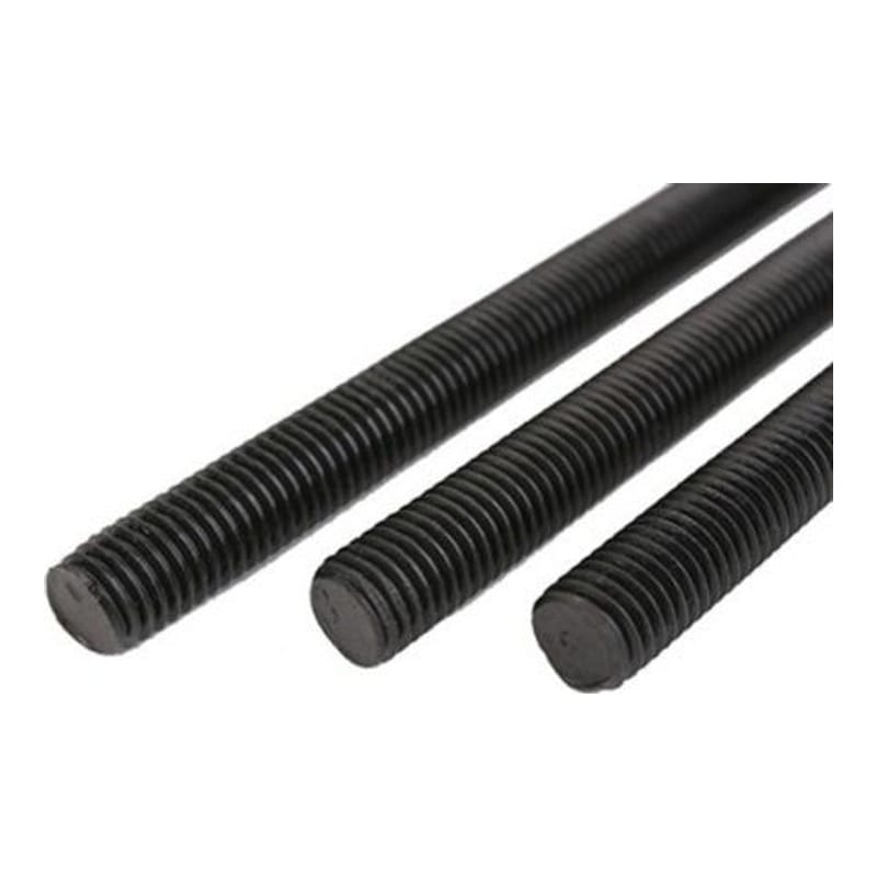 Varilla Roscada Pulida Negra 3/8" x 1M