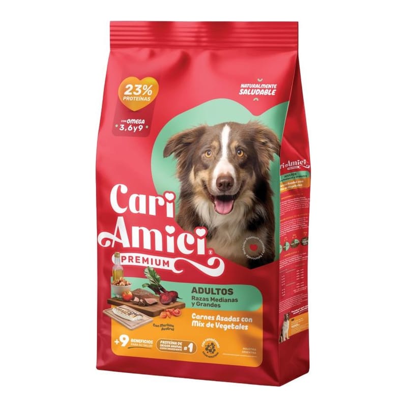 Cari Amici Carne, Pollo, Vegetales x 15 Kg