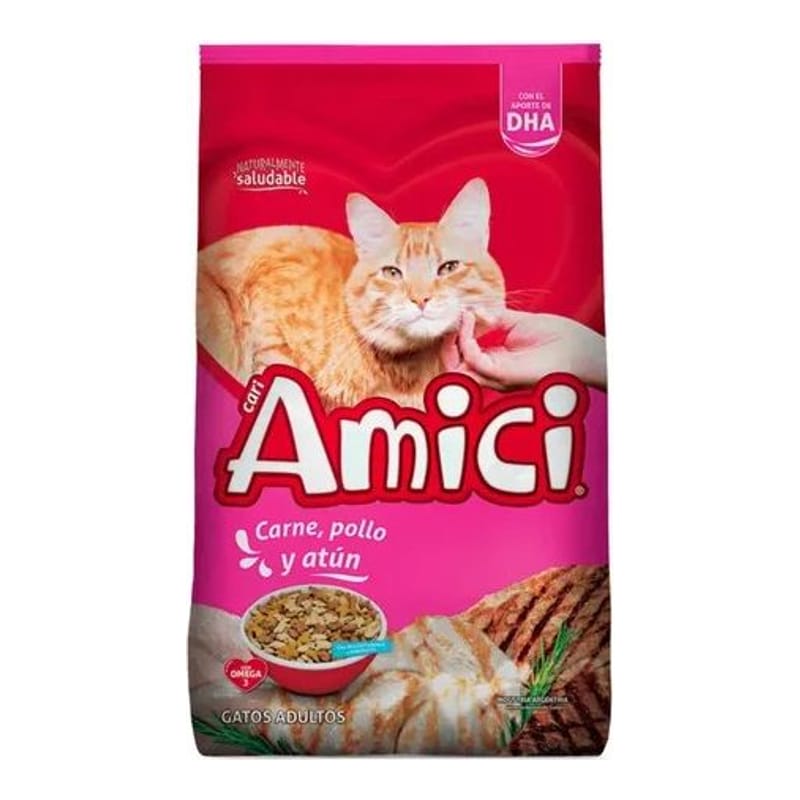 Cari Amici Gatos Carne, Pollo y Atun x 10 Kg