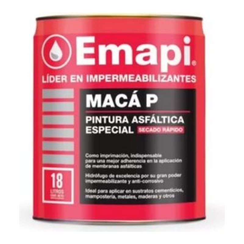 Emapi Pintura Asfáltica Maca P x 4 L