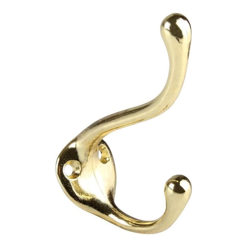 Percha Doradas Doble sin Tornillo