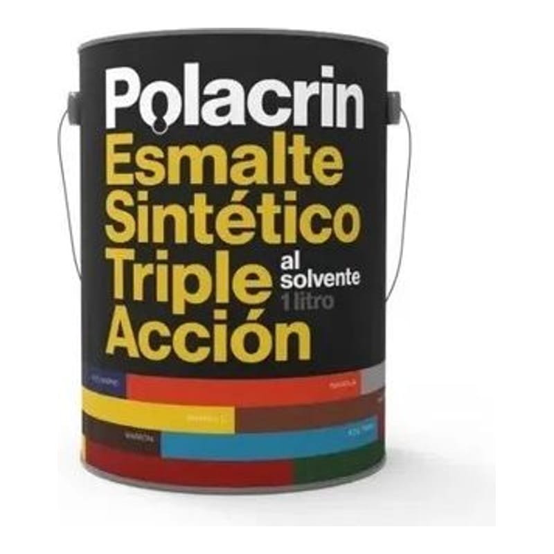 Polacrin Esm. Sint. 3 en 1 Negro Mate x 1/2 Lts