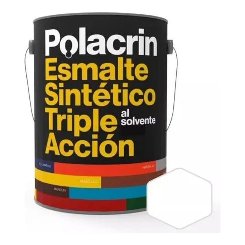 Polacrin Esm. Sint. 3 en 1 Blanco Mate x 1 Lts