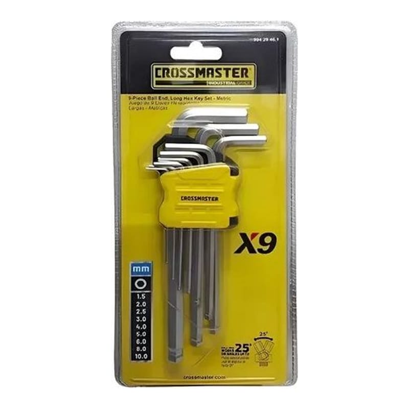 Cross Juego de 9 Llaves Hexagonales Largas 1.5 a 10MM.
