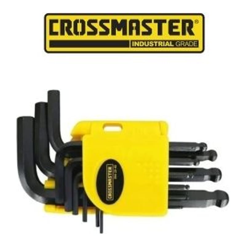Cross Juego de 9 Llaves Hexagonales Largas 1/16 a 3/8