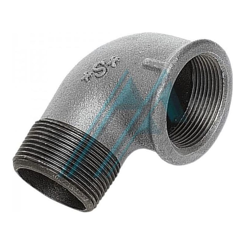 Codo Galvanizado MH 90º Ø 1/2