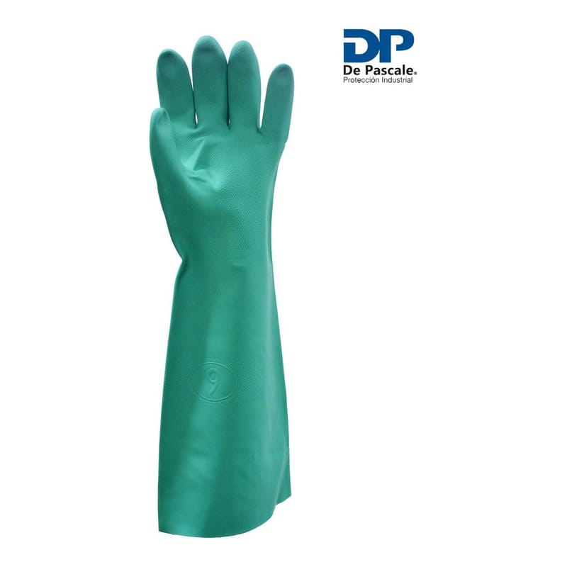 Guante Nitrilo Flocado Verde T8 Dp - 020363/2