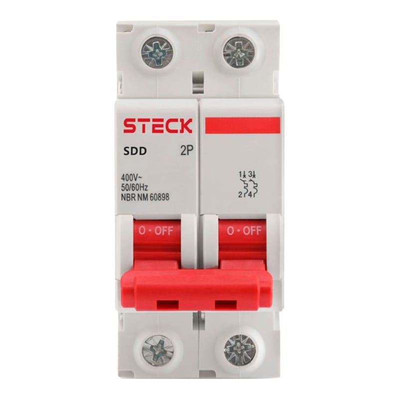 Interruptor Termomagnetico 2X25A Curva C 3KA Steck