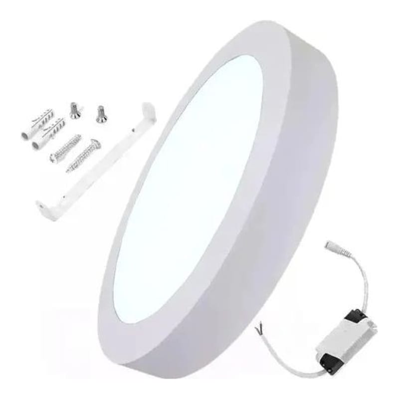 LED Plafon Redondo Base 18W Fria