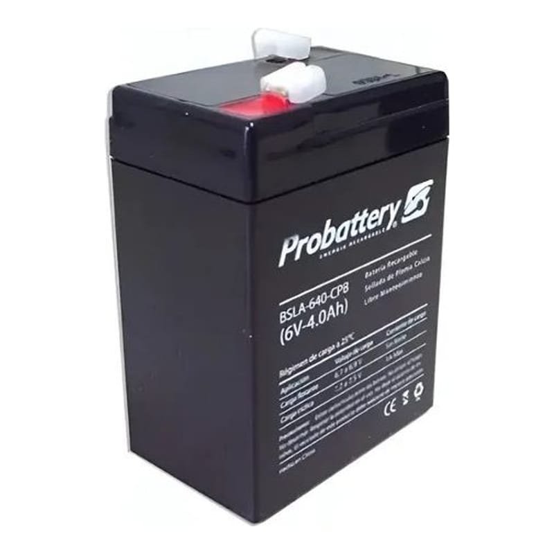 Bateria de Gel 6 V. 4,0 Ah.(luz de Emergencia)